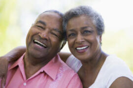 Happy African American couple