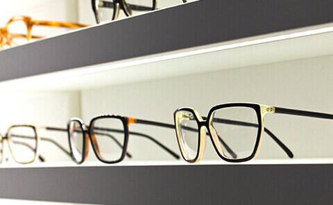 eyewear at the optical shop